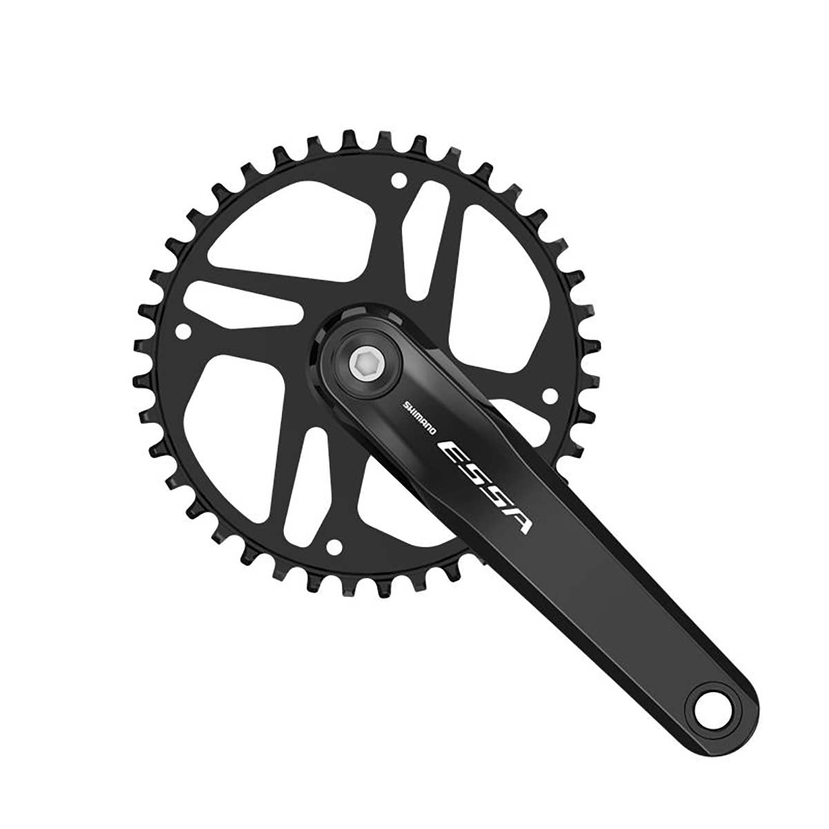Juego Bielas/Plato Shimano Essa FC-U2001-1 Square 40d Pedalier Guia Cadena Negro