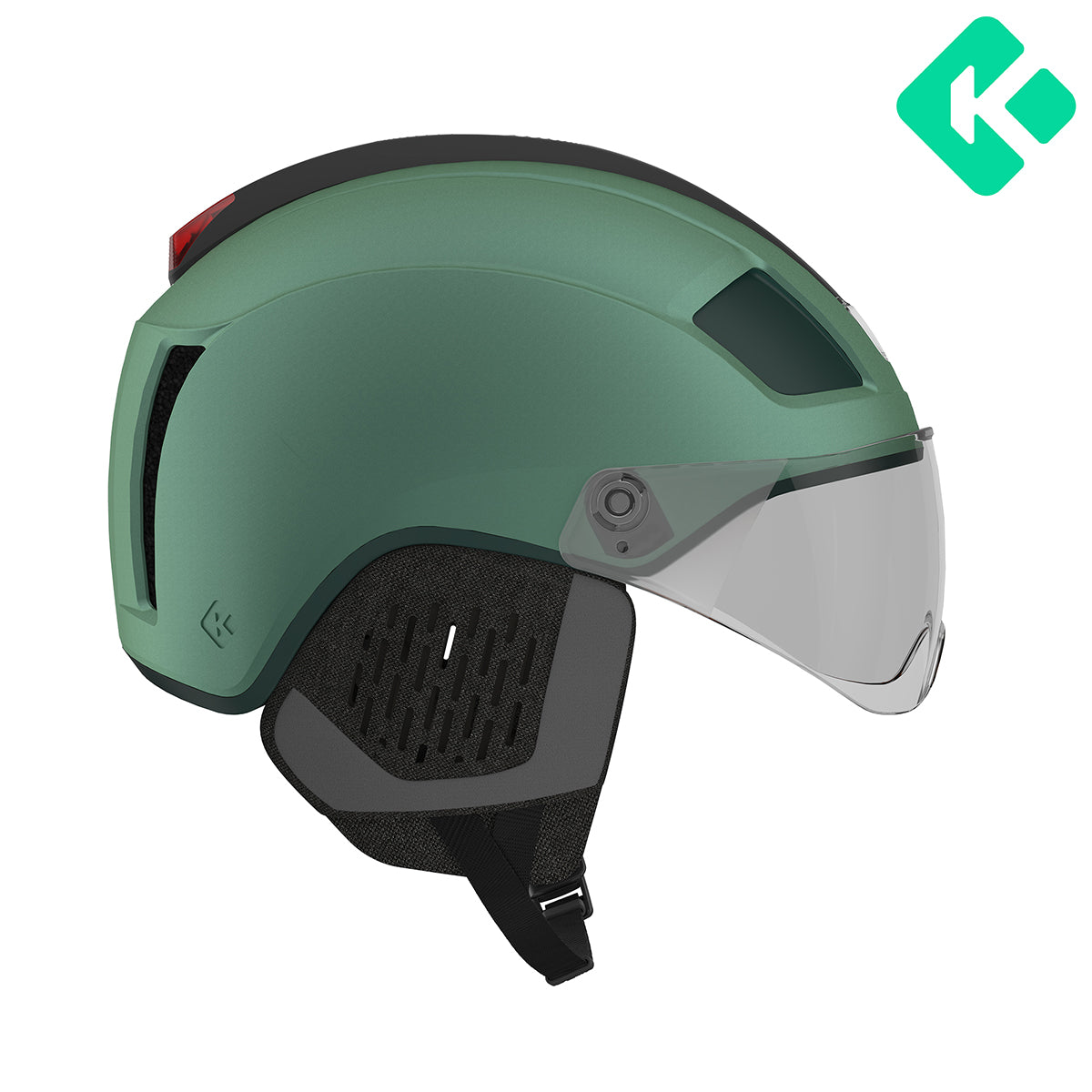 Casco Lazer Nova KC CE-CPSC-NTA LED/Kit Invierno Matte Green Emerald