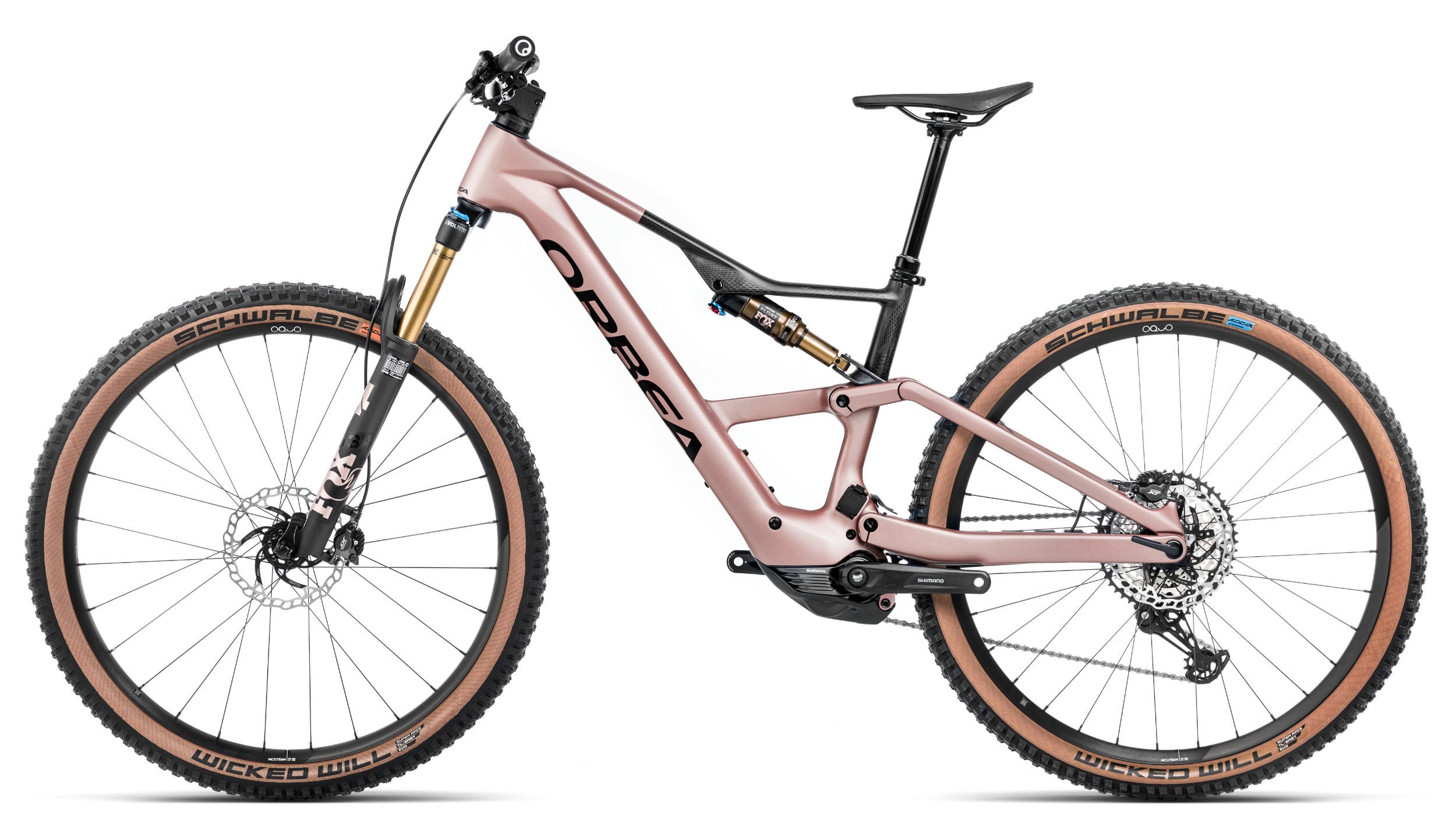 Bicicletas Electricas eTrail Orbea Rise Sl M10 420w 2025 Desert Rose/Carbon Raw Matt #2