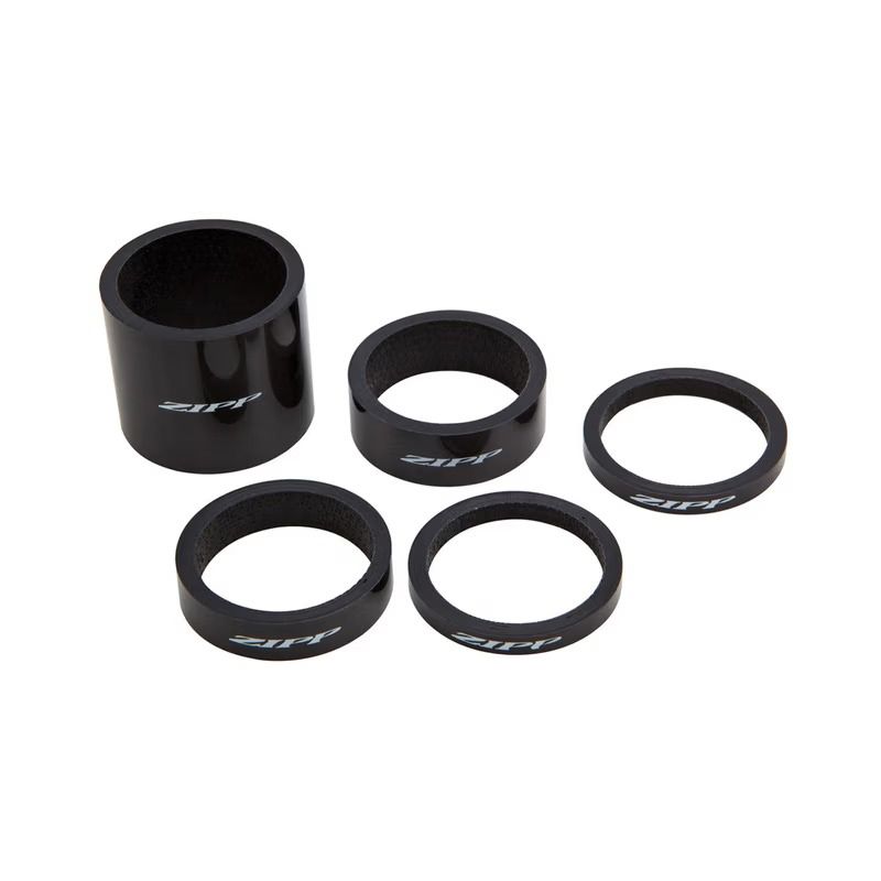 Kit Espaciadores Zipp Direccion Carbono 4x2.8mm/12mm/30mm Negro