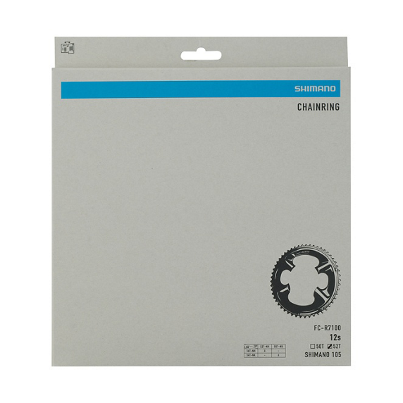 Plato Exterior Shimano 105 FC-R7100 52d 12v Negro #2