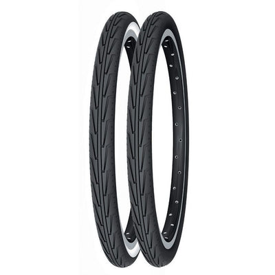 Cubierta Michelin Diabolo City J 500A Acces Line Rigida Blanco/Negro